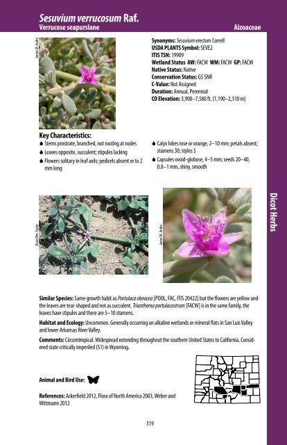 Download the Field Guide Part 2 (30 MB, pdf) - Colorado Natural ...