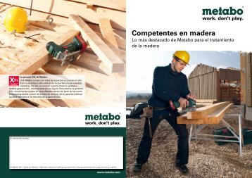 Competentes en madera - Metabo