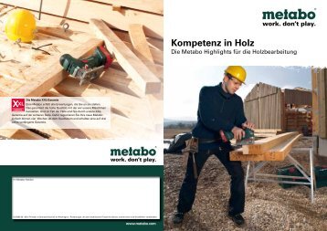 Kompetenz in Holz - Metabo