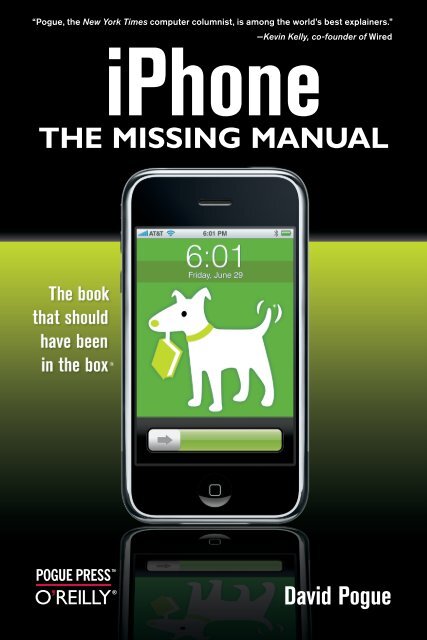 iPhone THE MISSING MANUAL - Cdn.oreilly.com