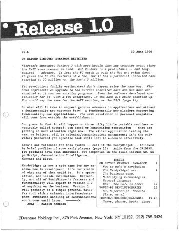 30 June 1990 - Cdn.oreilly.com