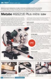 Metabo KGS216 Plus mitre saw