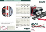 work. don't play. work. don't play. - Metabo
