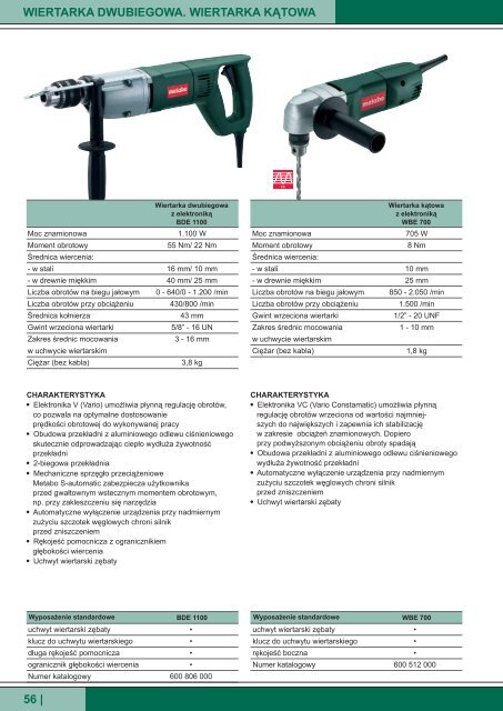 Katalog Metabo 2012 - Narz?dzia ? Elektronarz?dzia Konin :: Artmetal