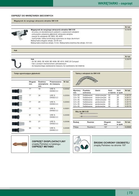 Katalog Metabo 2012 - Narz?dzia ? Elektronarz?dzia Konin :: Artmetal