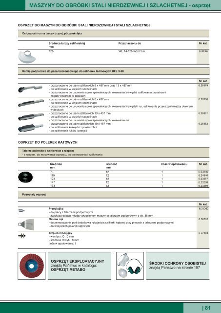 Katalog Metabo 2012 - Narz?dzia ? Elektronarz?dzia Konin :: Artmetal