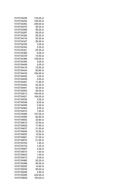 Indeks Cena 2012.03 1043560 35,70 z? 1043600 47,50 z? ... - Metabo