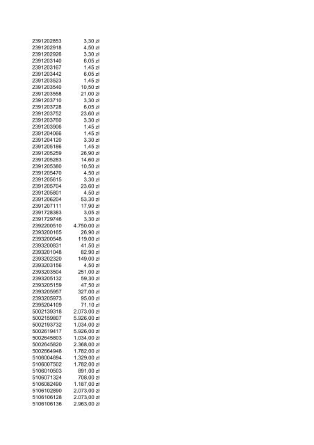 Indeks Cena 2012.03 1043560 35,70 z? 1043600 47,50 z? ... - Metabo