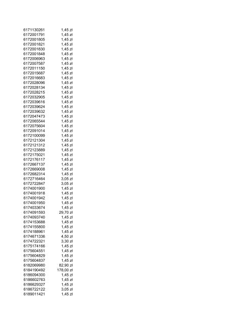 Indeks Cena 2012.03 1043560 35,70 z? 1043600 47,50 z? ... - Metabo