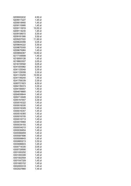 Indeks Cena 2012.03 1043560 35,70 z? 1043600 47,50 z? ... - Metabo