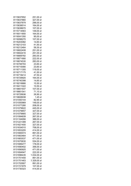 Indeks Cena 2012.03 1043560 35,70 z? 1043600 47,50 z? ... - Metabo