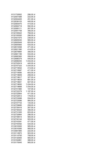 Indeks Cena 2012.03 1043560 35,70 z? 1043600 47,50 z? ... - Metabo