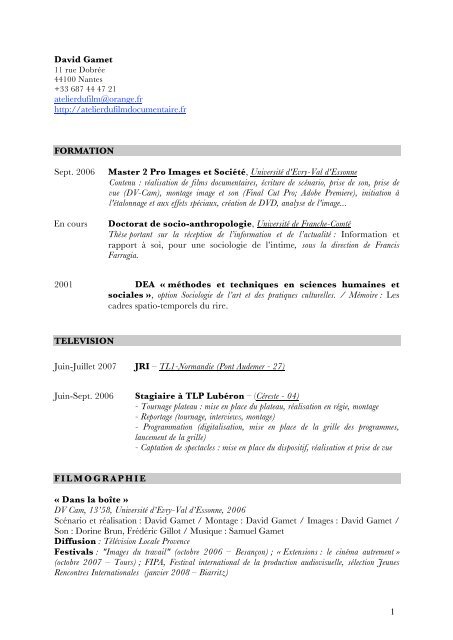 rencontres internationales du film documentaire