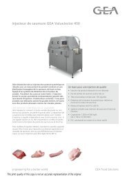 Injecteur de saumure GEA ValueJector 450 - GEA Food Solutions