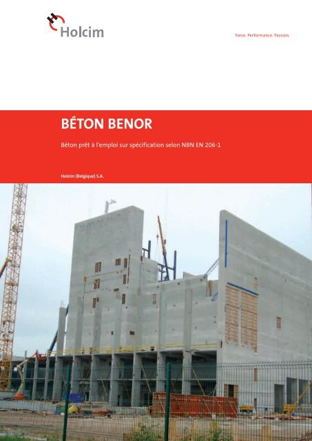 Fiche produit Béton BENOR - Holcim