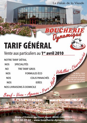 BOUCHERIE TARIF Gￃ‰Nￃ‰RAL ok2010.indd, page 1 @ Preflight