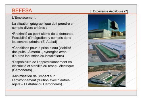 BEFESA La Technologie de Dessalement depuis l'Andalousie