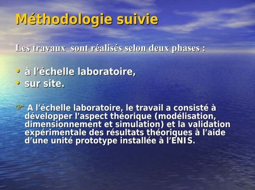 dessalement d'eau par l'energie solaire - ADU-RES