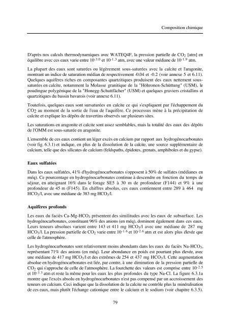 typologie des eaux souterraines de la molasse entre chambéry et linz