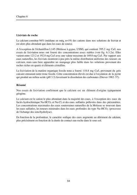 typologie des eaux souterraines de la molasse entre chambéry et linz