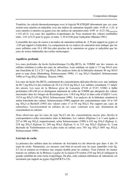 typologie des eaux souterraines de la molasse entre chambéry et linz