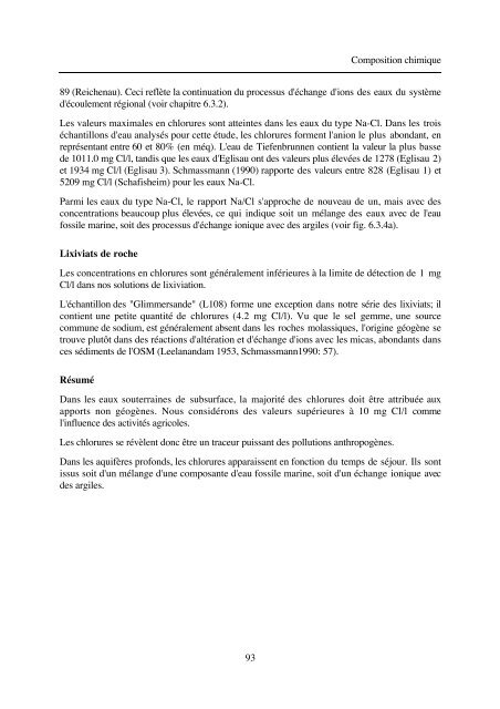 typologie des eaux souterraines de la molasse entre chambéry et linz