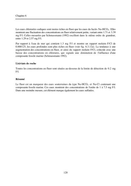 typologie des eaux souterraines de la molasse entre chambéry et linz