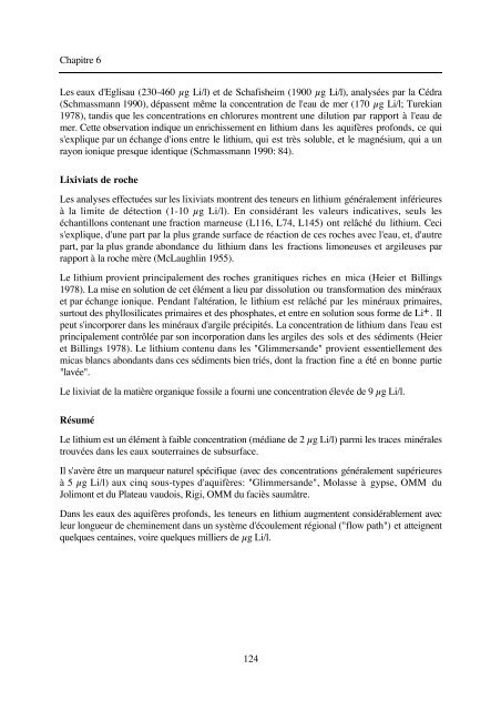 typologie des eaux souterraines de la molasse entre chambéry et linz