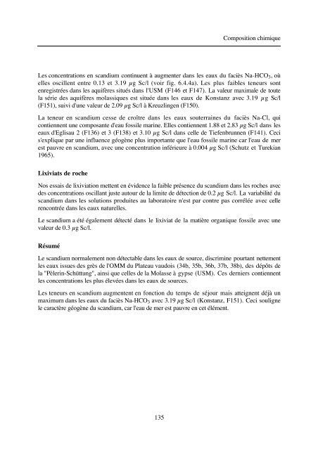 typologie des eaux souterraines de la molasse entre chambéry et linz