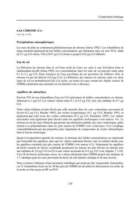 typologie des eaux souterraines de la molasse entre chambéry et linz