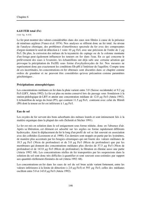 typologie des eaux souterraines de la molasse entre chambéry et linz