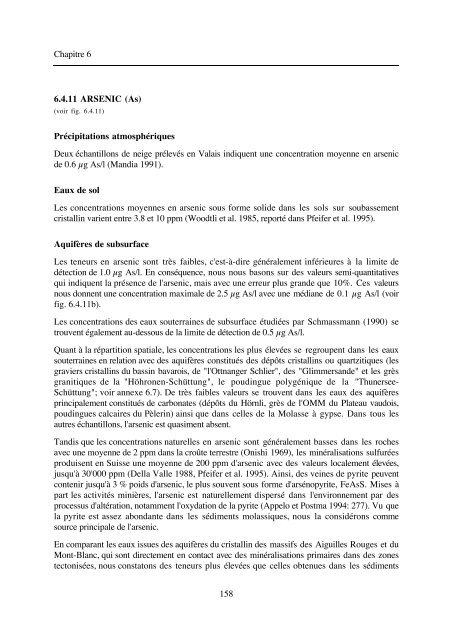 typologie des eaux souterraines de la molasse entre chambéry et linz