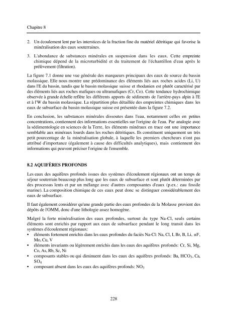 typologie des eaux souterraines de la molasse entre chambéry et linz