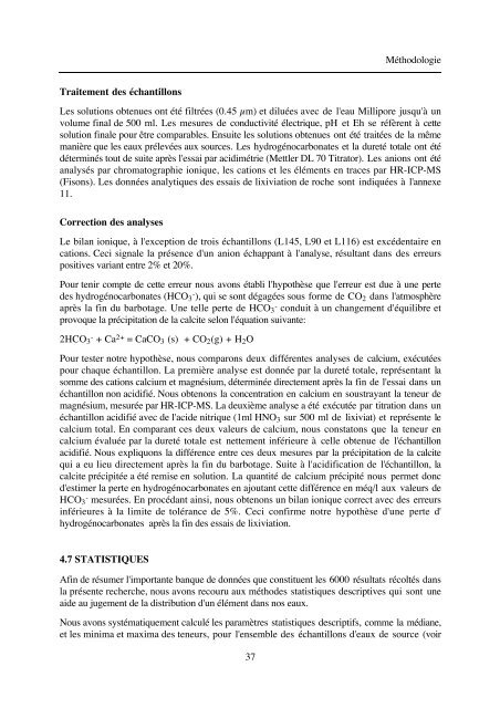 typologie des eaux souterraines de la molasse entre chambéry et linz