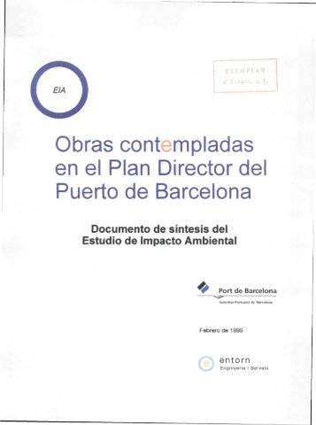 Obras contempladas en el Plan Director de Puerto de Barcelona