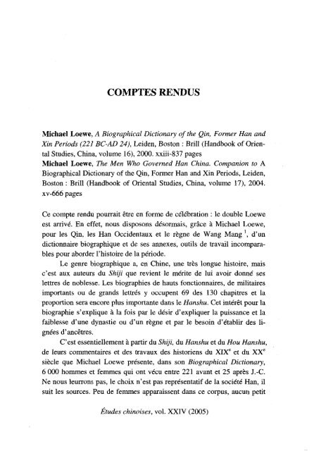 COMPTES RENDUS - AFEC