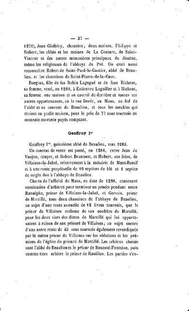 Documents pour servir a l'histoire de l'ancienne abbaye de Beaulieu ...