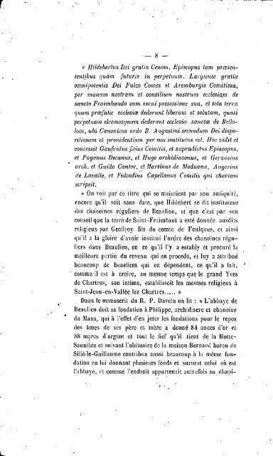 Documents pour servir a l'histoire de l'ancienne abbaye de Beaulieu ...