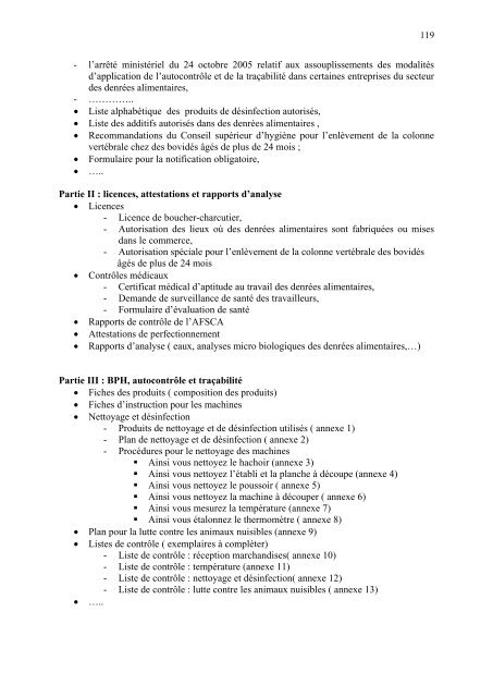 Guide d'autocontrôle en boucherie - Favv