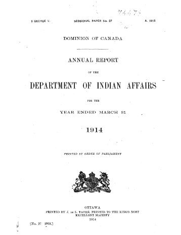 Annual report 1914, part 1