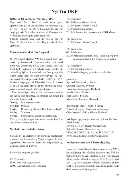 Download Køresporten nr. 4 2001.pdf - Karetmager.dk