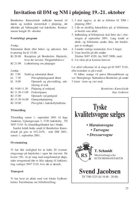 Download Køresporten nr. 4 2001.pdf - Karetmager.dk