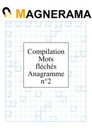 Compilation Mots fléchés Anagramme n°2 - Bienvenue sur le site ...