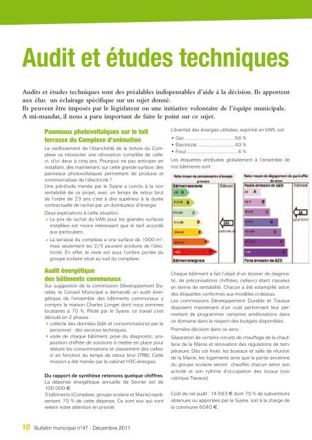 Bulletin municipal n°47 - Décembre 2011 - Sevrier