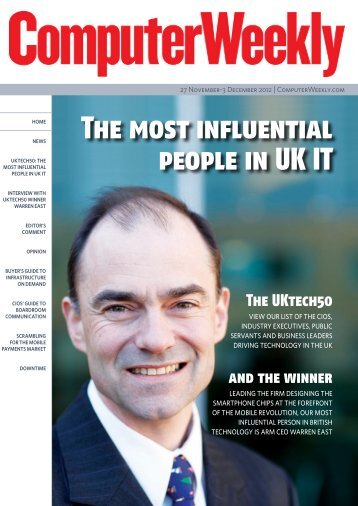 The most influential people in UK IT