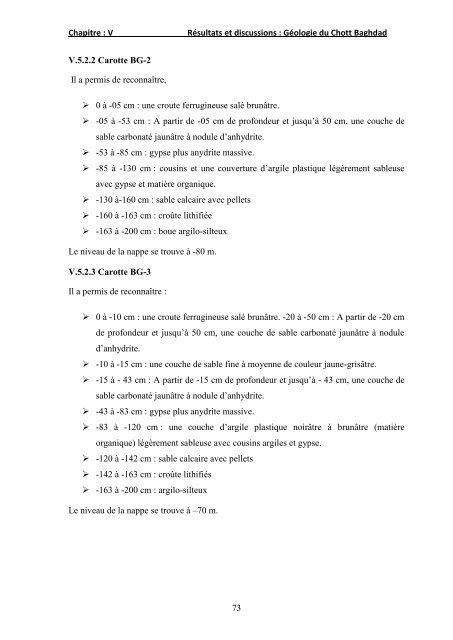 Thème ETUDE GEOCHIMIQUE ET MINERALOGIQUE DES ...