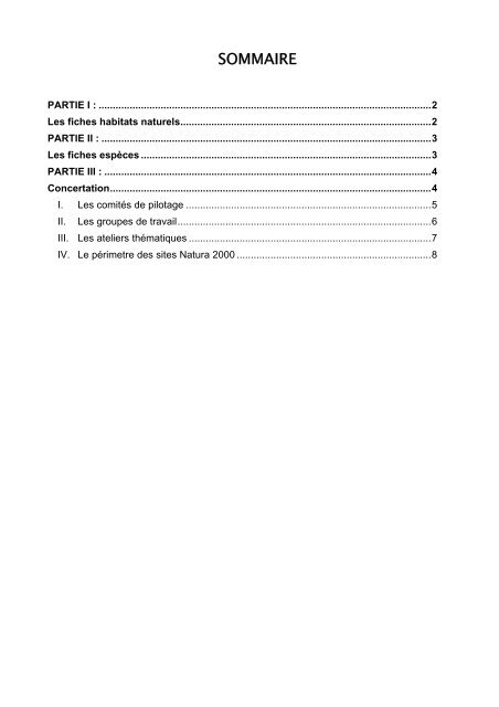 Telechargez les fiches espaces/habitats Natura 2000 - SIEL