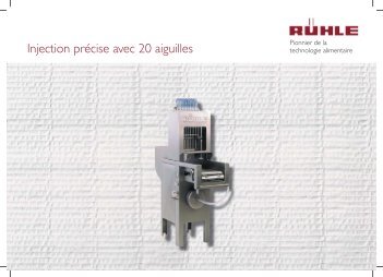 Injection précise avec 20 aiguilles - Rühle GmbH