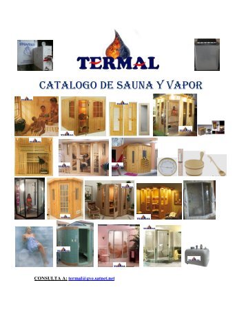 CATALOGO DE SAUNA Y VAPOR - inicio