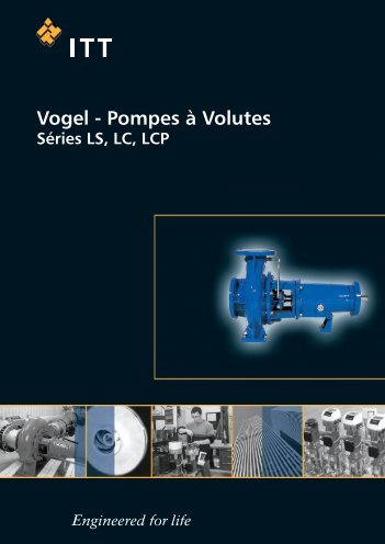 pompes à volute, série ls, lc, lcp - Pumpenfabrik Ernst Vogel